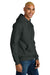 District DT6600 Mens V.I.T. Heavyweight Fleece Hooded Sweatshirt Hoodie w/ Pouch Pocket Charcoal Grey Model Side