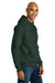 District DT6600 Mens V.I.T. Heavyweight Fleece Hooded Sweatshirt Hoodie w/ Pouch Pocket Forest Green Model Side