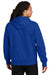 District DT6600 Mens V.I.T. Heavyweight Fleece Hooded Sweatshirt Hoodie w/ Pouch Pocket Deep Royal Blue Model Back