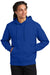 District DT6600 Mens V.I.T. Heavyweight Fleece Hooded Sweatshirt Hoodie w/ Pouch Pocket Deep Royal Blue Model Front