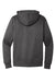 District DT6600 Mens V.I.T. Heavyweight Fleece Hooded Sweatshirt Hoodie w/ Pouch Pocket Heather Charcoal Grey Flat Back