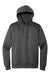 District DT6600 Mens V.I.T. Heavyweight Fleece Hooded Sweatshirt Hoodie w/ Pouch Pocket Heather Charcoal Grey Flat Front