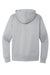District DT6600 Mens V.I.T. Heavyweight Fleece Hooded Sweatshirt Hoodie w/ Pouch Pocket Heather Light Grey Flat Back