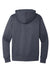 District DT6600 Mens V.I.T. Heavyweight Fleece Hooded Sweatshirt Hoodie w/ Pouch Pocket Heather Navy Blue Flat Back
