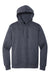 District DT6600 Mens V.I.T. Heavyweight Fleece Hooded Sweatshirt Hoodie w/ Pouch Pocket Heather Navy Blue Flat Front