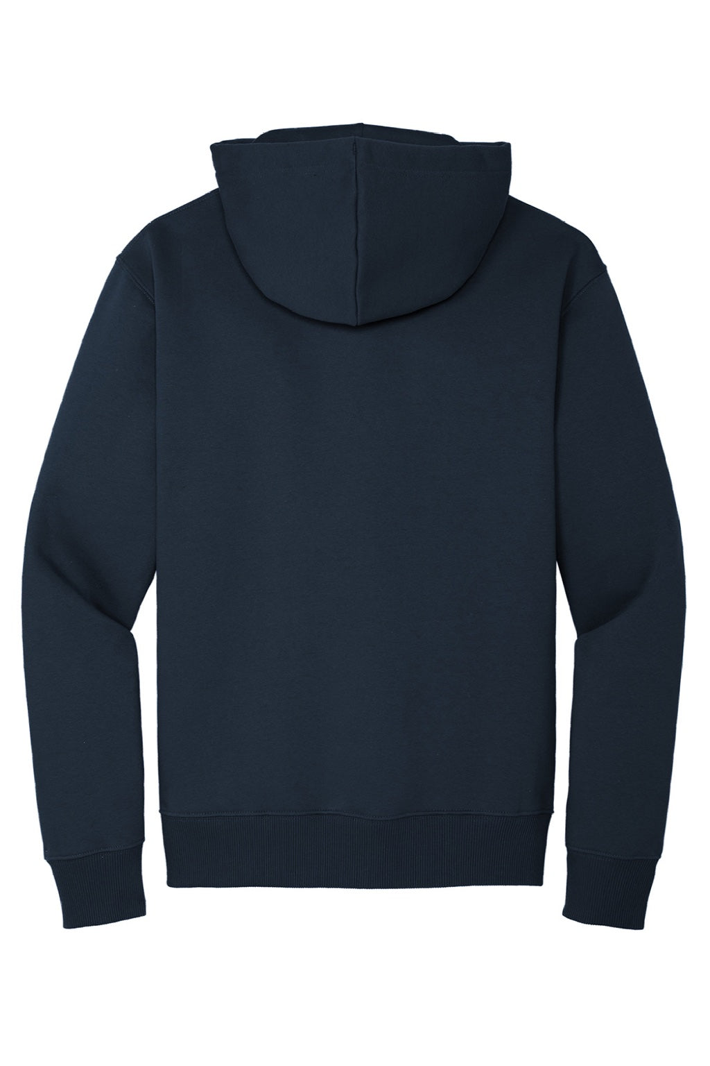 District DT6600 Mens V.I.T. Heavyweight Fleece Hooded Sweatshirt Hoodie w/ Pouch Pocket New Navy Blue Flat Back