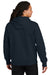 District DT6600 Mens V.I.T. Heavyweight Fleece Hooded Sweatshirt Hoodie w/ Pouch Pocket New Navy Blue Model Back