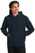 District DT6600 Mens V.I.T. Heavyweight Fleece Hooded Sweatshirt Hoodie w/ Pouch Pocket New Navy Blue Model Front