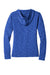 District DT665 Womens Medal Full Zip Hooded Sweatshirt Hoodie w/ Pockets Deep Royal Blue Flat Back