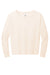 District DT672 Womens French Terry Crewneck Sweatshirt Gardenia Flat Front
