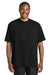 District DT7075 Mens Gritty Short Sleeve Crewneck T-Shirt Black Model Front