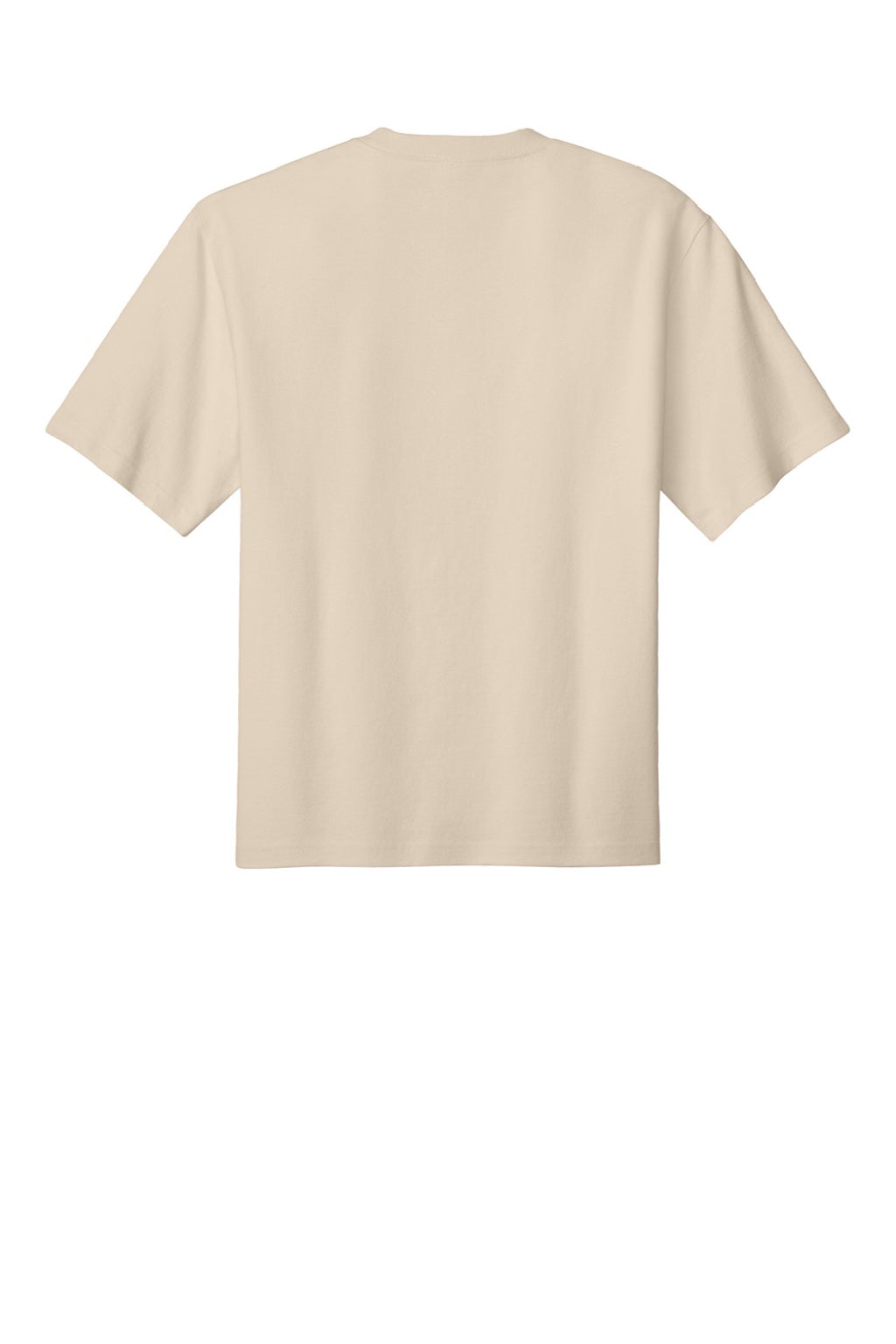 District DT7075 Mens Gritty Short Sleeve Crewneck T-Shirt Chai Flat Back