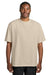 District DT7075 Mens Gritty Short Sleeve Crewneck T-Shirt Chai Model Front