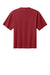 District DT7075 Mens Gritty Short Sleeve Crewneck T-Shirt Cherrywood Red Flat Back