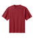 District DT7075 Mens Gritty Short Sleeve Crewneck T-Shirt Cherrywood Red Flat Front