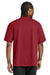 District DT7075 Mens Gritty Short Sleeve Crewneck T-Shirt Cherrywood Red Model Back
