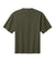 District DT7075 Mens Gritty Short Sleeve Crewneck T-Shirt Dark Olive Green Flat Back