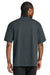 District DT7075 Mens Gritty Short Sleeve Crewneck T-Shirt Graphite Grey Model Back