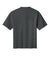 District DT7075 Mens Gritty Short Sleeve Crewneck T-Shirt Heather Charcoal Grey Flat Back
