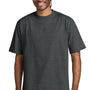 District Mens Gritty Short Sleeve Crewneck T-Shirt - Heather Charcoal Grey - NEW