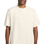 District Mens Gritty Short Sleeve Crewneck T-Shirt - Ivory - NEW