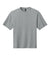District DT7075 Mens Gritty Short Sleeve Crewneck T-Shirt Heather Light Grey Flat Front