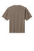 District DT7075 Mens Gritty Short Sleeve Crewneck T-Shirt Warm Taupe Brown Flat Back