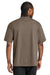 District DT7075 Mens Gritty Short Sleeve Crewneck T-Shirt Warm Taupe Brown Model Back