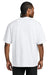 District DT7075 Mens Gritty Short Sleeve Crewneck T-Shirt White Model Back