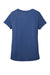 District DT7501 Womens Flex Short Sleeve Scoop Neck T-Shirt Heather Deep Royal Blue Flat Back
