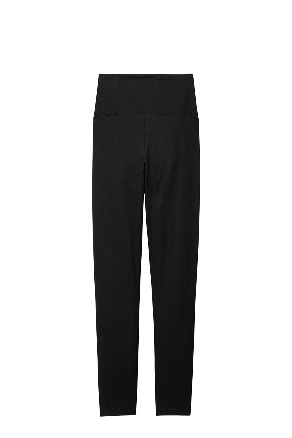District DT7510 Womens High Waist Odor Resistant Leggings Black Flat Back