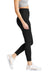 District DT7510 Womens High Waist Odor Resistant Leggings Black Model Side