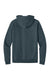 District DT7800 Mens Cloud Fleece Hooded Sweatshirt Hoodie w/ Pouch Pocket Deep Steel Blue Flat Back