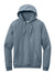 District DT7800 Mens Cloud Fleece Hooded Sweatshirt Hoodie w/ Pouch Pocket Heather Flint Blue Flat Front