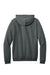 District DT7800 Mens Cloud Fleece Hooded Sweatshirt Hoodie w/ Pouch Pocket Heather Charcoal Grey Flat Back