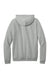 District DT7800 Mens Cloud Fleece Hooded Sweatshirt Hoodie w/ Pouch Pocket Heather Steel Grey Flat Back