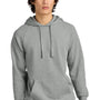 District Mens Cloud Fleece Hooded Sweatshirt Hoodie w/ Pouch Pocket - Heather Steel Grey