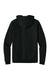 District DT7800 Mens Cloud Fleece Hooded Sweatshirt Hoodie w/ Pouch Pocket Jet Black Flat Back