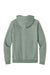 District DT7800 Mens Cloud Fleece Hooded Sweatshirt Hoodie w/ Pouch Pocket Slate Green Flat Back