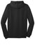 District DT800 Mens The Concert Fleece Full Zip Hooded Sweatshirt Hoodie w/ Pockets Black Flat Back