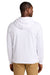District DT8100 Mens Re-Fleece Hooded Sweatshirt Hoodie w/ Pouch Pocket White Model Back