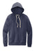 District DT8100 Mens Re-Fleece Hooded Sweatshirt Hoodie w/ Pouch Pocket Heather Navy Blue Flat Front