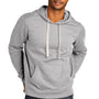 District Mens Re-Fleece Hooded Sweatshirt Hoodie w/ Pouch Pocket - Heather Light Grey