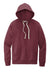 District DT8100 Mens Re-Fleece Hooded Sweatshirt Hoodie w/ Pouch Pocket Heather Maroon Flat Front