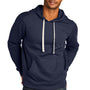 District Mens Re-Fleece Hooded Sweatshirt Hoodie w/ Pouch Pocket - True Navy Blue