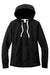 District DT8101 Womens Re-Fleece Hooded Sweatshirt Hoodie w/ Pouch Pocket Black Flat Front