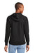 District DT8101 Womens Re-Fleece Hooded Sweatshirt Hoodie w/ Pouch Pocket Black Model Back