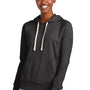 District Womens Re-Fleece Hooded Sweatshirt Hoodie w/ Pouch Pocket - Heather Charcoal Grey