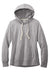 District DT8101 Womens Re-Fleece Hooded Sweatshirt Hoodie w/ Pouch Pocket Heather Light Grey Flat Front