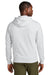District DT8102 Mens Re-Fleece Full Zip Hooded Sweatshirt Hoodie w/ Pockets Ash Grey Model Back